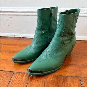 Steve Madden Green Cowboy Boots